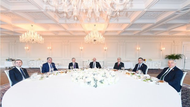 SPECA-nın Zirvə görüşünə qatılan liderlərin şərəfinə rəsmi nahar verilib - FOTO/VİDEO