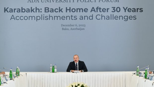 Azərbaycan Prezidenti forumun iştirakçılarını sülh müqaviləsinin detalları barədə məlumatlandırdı