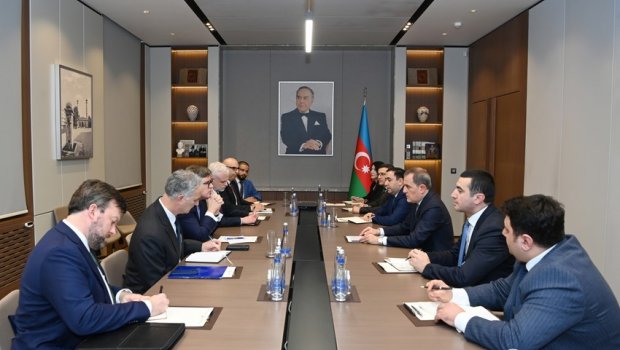 Ceyhun Bayramovla Ceyms O’Brayn Azərbaycan-Ermənistan arasında normallaşma prosesini MÜZAKİRƏ EDİB - FOTO