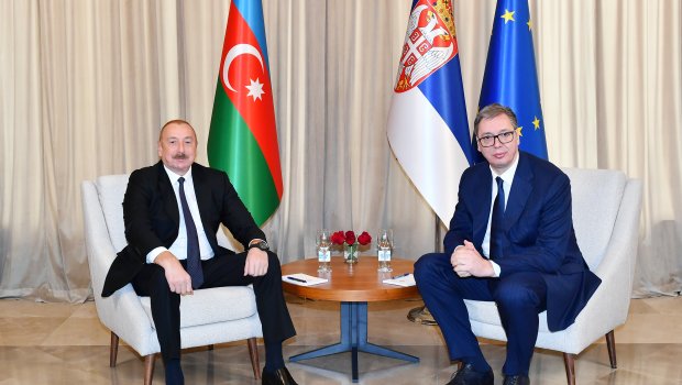 Prezidentin Aleksandar Vuçiç ilə təkbətək görüşü keçirilib – YENİLƏNİB/FOTO 