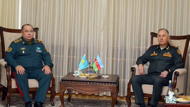Azərbaycan və Qazaxıstan arasında hərbi əməkdaşlıq müzakirə olundu – FOTO 