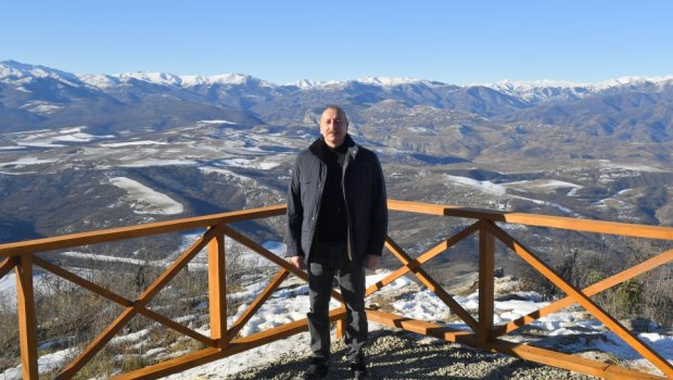 İlham Əliyev Xocalının Dağdağan kəndində - FOTO