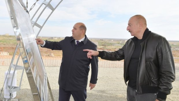 Ağdam rayonunun Salahlı Kəngərli kəndinin təməli qoyuldu - FOTO/VİDEO