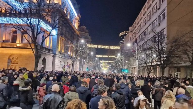 Belqradda prezident seçkilərinin nəticələrinə etirazlar DAVAM EDİR - VİDEO