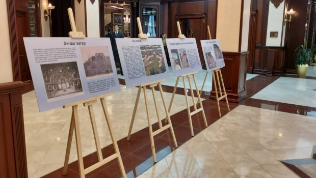 Milli Məclisdə İrəvanda dağıdılmış Azərbaycan abidələri nümayiş etdirildi - FOTO