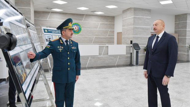 Prezident DSX-nin yeni hərbi hospital kompleksinin açılışında - FOTO/VİDEO