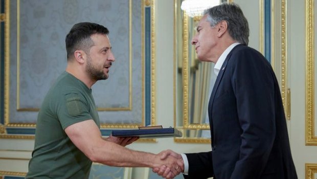 Blinken Zelenski ilə görüşüb, Ukraynaya dəstəyin davamlı olacağını bildirib