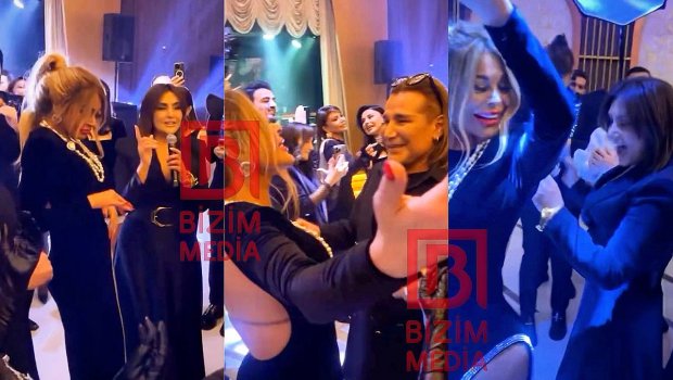 Zülfiyyə oxudu, 53 yaşını qeyd edən Aygün isə Samirlə RƏQS ETDİ -  VİDEO