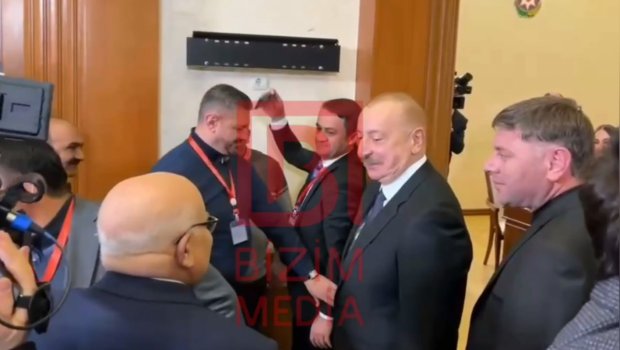 İlham Əliyev və birinci xanım Xankəndidə səs verdilər - VİDEO