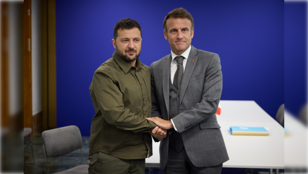 Zelenski Makronla Ukraynanın müdafiə ehtiyaclarını MÜZAKİRƏ EDİB