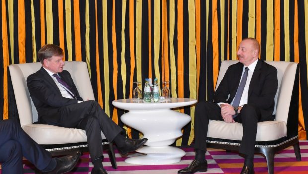 İlham Əliyevin Bundestaqın Almaniya-Cənubi Qafqaz parlament qrupunun sədri ilə görüşü olub - FOTO/VİDEO