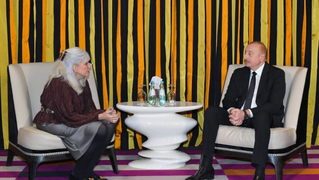 İlham Əliyev Münxendə “The Rockefeller Foundation”ın baş vitse-prezidenti ilə görüşüb - FOTO