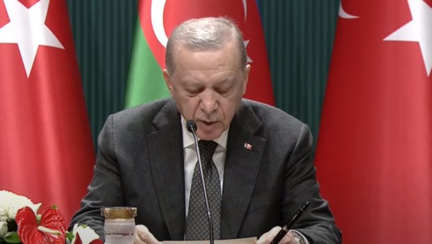 Ərdoğan Şimali Kiprin Zirvə toplantısına qatılmasında göstərdiyi həssaslığa görə Azərbaycana TƏŞƏKKÜR EDİB