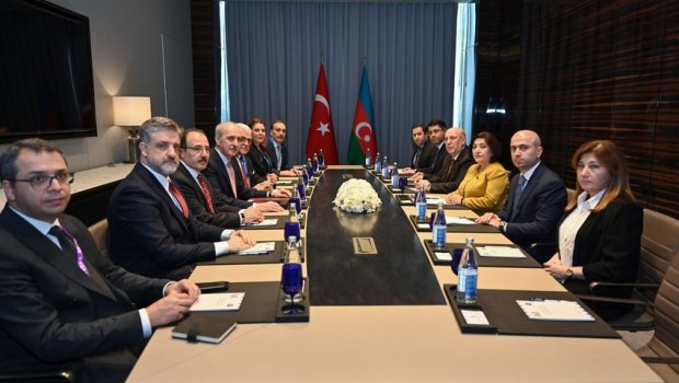 Azərbaycan və Türkiyə parlamentlərinin sədrləri arasında görüş keçirilib - FOTO
