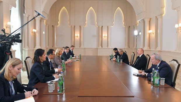 Prezident Avropa İttifaqının energetika məsələləri üzrə komissarını QƏBUL ETDİ - FOTO