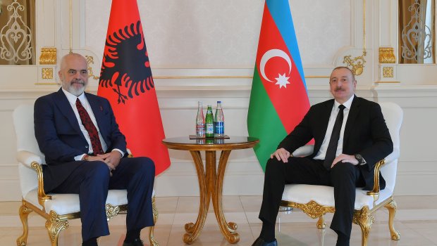 Prezident Albaniyanın Baş naziri ilə təkbətək görüşdü - FOTO/VİDEO