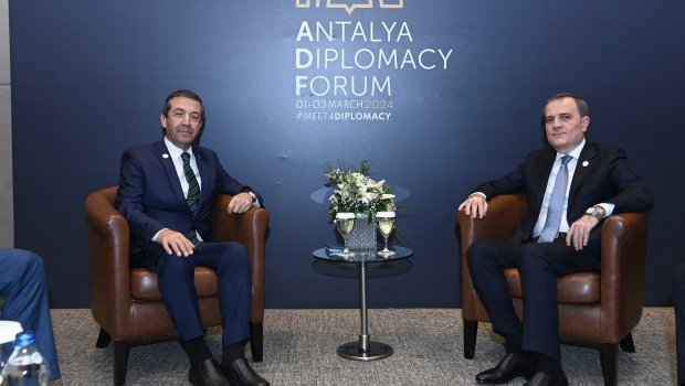 Ceyhun Bayramov Şimali Kiprdən olan həmkarı ilə görüşüb - FOTO