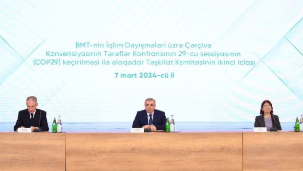 COP29 ilə əlaqədar Təşkilat Komitəsinin ikinci iclası keçirilib - FOTO