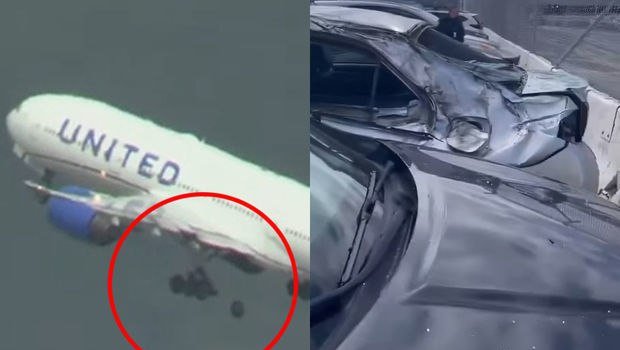 ABŞ-da “Boeing 777”nin havada təkəri qopdu - FOTO/VİDEO