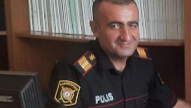 Həlak olan polisin medalı ailəsinə verildi - FOTO 
