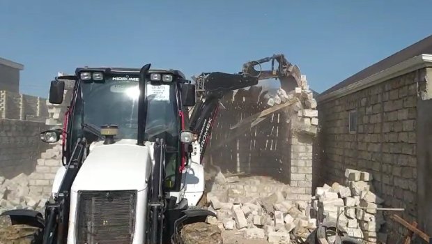 Bu ərazilərdə qanunsuz tikililərin qarşısı alındı - FOTO/VİDEO