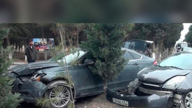 Sumqayıtda ağır yol qəzası olub, xəsarət alanlar var - FOTO