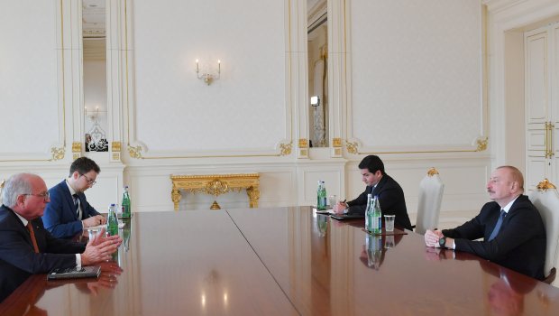 İlham Əliyev Volfqanq İşingeri qəbul etdi