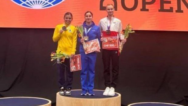 Gimnastımız Dünya Kubokunda qızıl medal qazandı - FOTO 