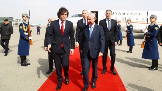 Gürcüstanın Baş naziri Azərbaycana rəsmi səfərə gəlib
