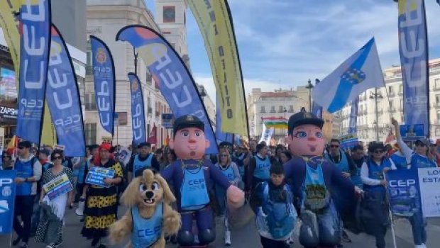 İspaniyada polislərin iş şəraitinin yaxşılaşdırılması tələb edilir - VİDEO 