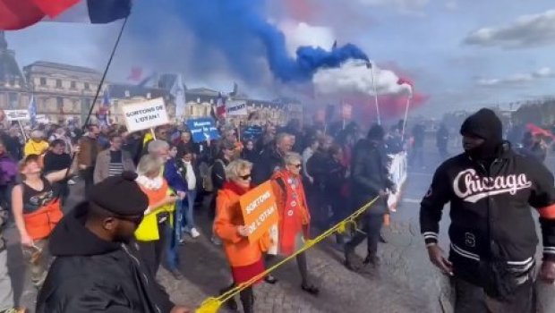 Fransızlar Parisin Ukraynaya dəstəyinə ETİRAZ EDİRLƏR - VİDEO 