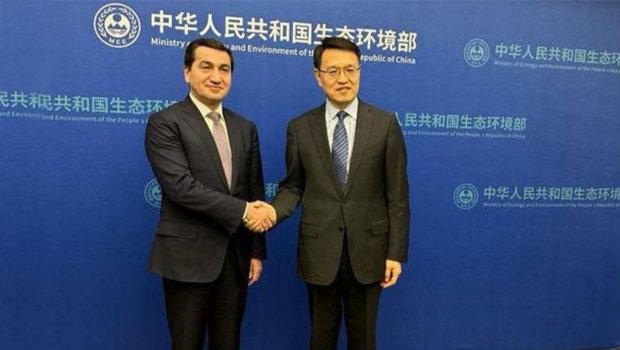Hikmət Hacıyev Çinin ekologiya və ətraf mühit nazirinin müavini ilə görüşdü – FOTO  