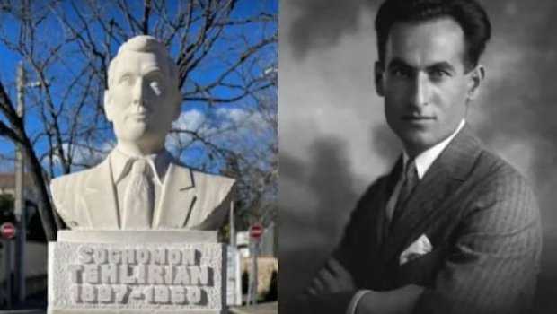 Makronun şovinist SİYASƏTİ - Natəvanın heykəli qarşısında aciz qalan Fransa erməni terrorçusuna abidə UCALTDI 