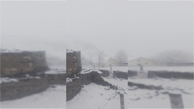 Quba və Qusar ilaxır çərşənbəni qarla qarşıladı - FOTO/VİDEO