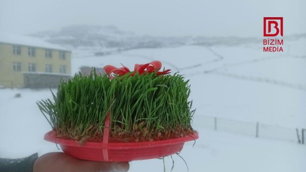 Xınalığın qarlı Novruz mənzərəsi – VİDEO 