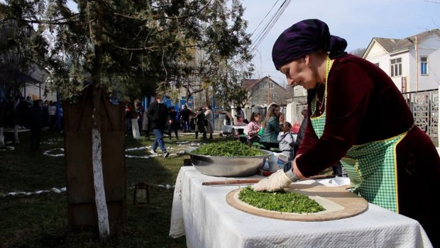Qusarda yaşayan ləzgilər Bahar bayramını belə qeyd edirlər - FOTO