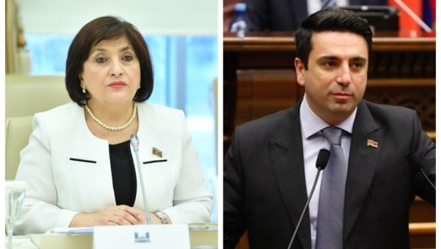 Azərbaycan və Ermənistan parlamentlərinin sədrlərinin görüşü keçirilib - YENİLƏNİB/FOTO