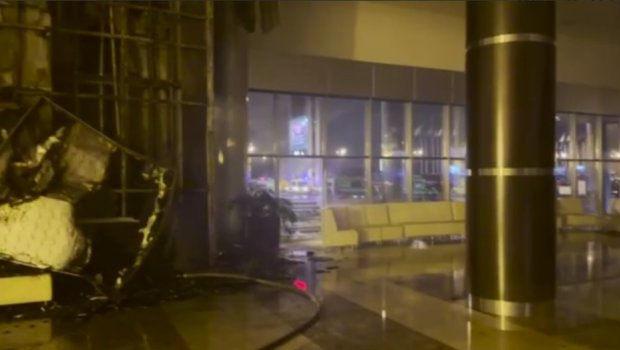 Rusiyanın paytaxtındakı terror hücumunun baş verdiyi zalda yanğın SÖNDÜRÜLDÜ – VİDEO 