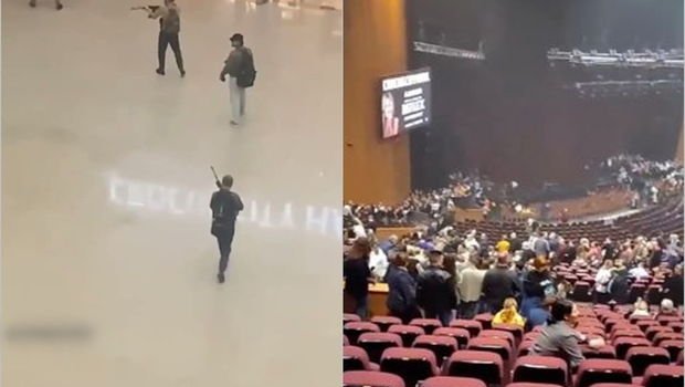 “Crocus City Hall”dan daha bir dəhşətli görüntü: “Ora dalandır! Aşağı qaçaq” - VİDEO 