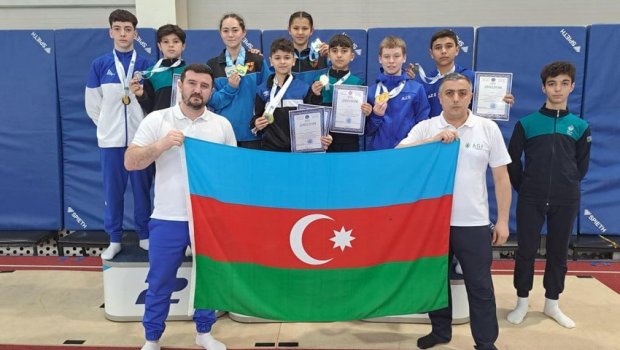 Gimnastlarımız Qazaxıstanda 6 medal qazandı