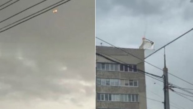 Sevastopol yaxınlığında hərbi təyyarə dənizə düşüb - ANBAAN VİDEO 