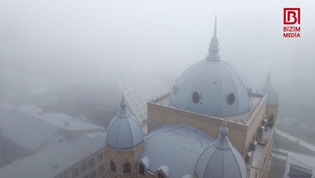 Bakıda qatı DUMAN: Görmə məsafəsi məhdudlaşdı – FOTO 