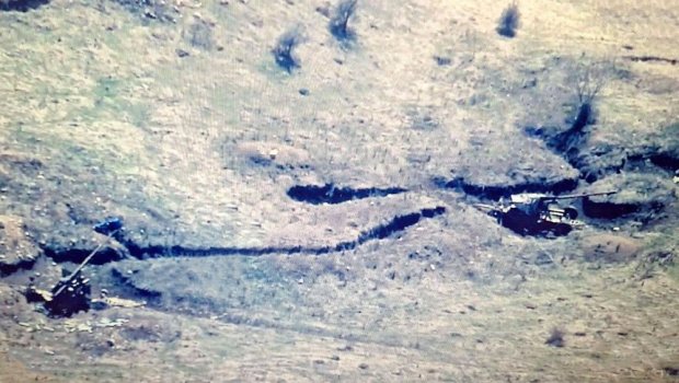 Kəlbəcər və Ağdərədə Ermənistan ordusuna məxsus artilleriya qurğuları aşkarlanıb - FOTO