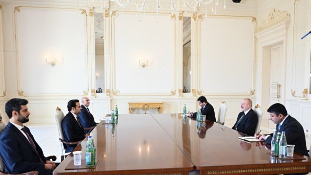 İlham Əliyev Müsəlman Ağsaqqalları Şurasının Baş katibini qəbul edib - FOTO