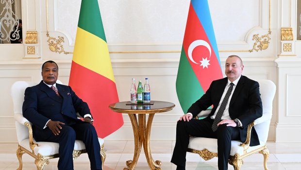 Azərbaycan və Konqo prezidentlərinin təkbətək görüşü olub - FOTO