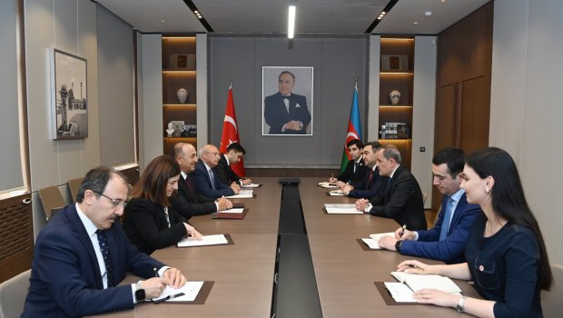 Ceyhun Bayramov Çavuşoğlu ilə postmünaqişə dövründə regiondakı vəziyyəti MÜZAKİRƏ EDİB - FOTO