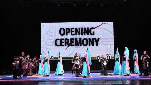 Bakıda güləş üzrə Avropa Olimpiya Təsnifat turnirinin açılış mərasimi olub - FOTO