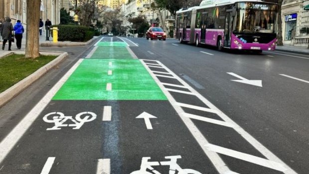 Bakının bu prospektində avtobus və velosiped zolaqları təşkil ediləcək – FOTO  
