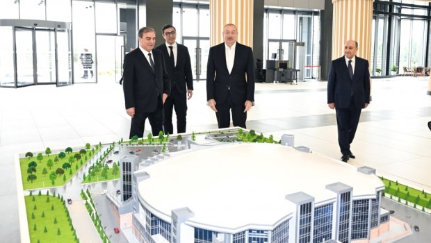 Prezident Gəncə İdman Sarayının açılışında iştirak edib - FOTO/VİDEO