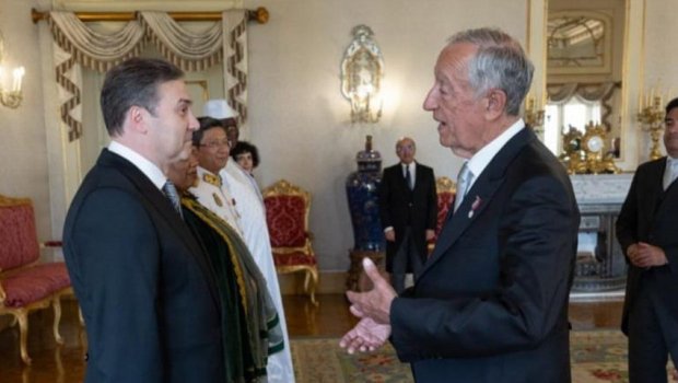 Azərbaycan səfiri etimadnaməsini Portuqaliya Prezidentinə təqdim etdi - FOTO